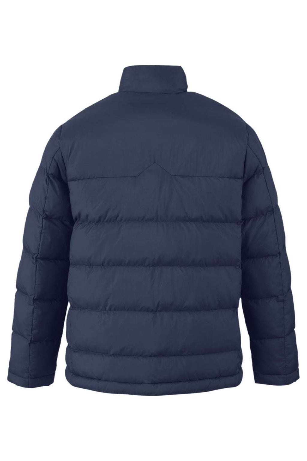 Core 365 CE720 Mens Inspire Full Zip Puffer Jacket Classic Navy Blue Flat Back