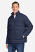 Core 365 CE720 Mens Inspire Full Zip Puffer Jacket Classic Navy Blue Model Side