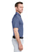 Vineyard Vines G011146 Mens Destin Stripe Sankaty Short Sleeve Polo Shirt Depth Blue Model Side