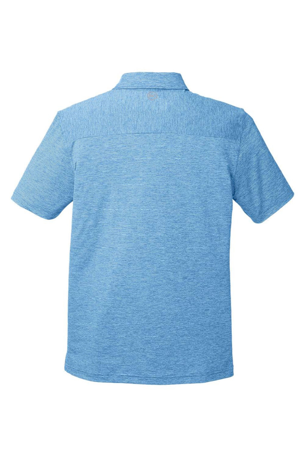 Vineyard Vines G011146 Mens Destin Stripe Sankaty Short Sleeve Polo Shirt Ocean Breeze Blue Flat Back
