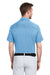 Vineyard Vines G011146 Mens Destin Stripe Sankaty Short Sleeve Polo Shirt Ocean Breeze Blue Model Back