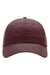 Richardson Hats 220 Mens Relaxed Performance Lite Adjustable Hat Maroon Flat Front