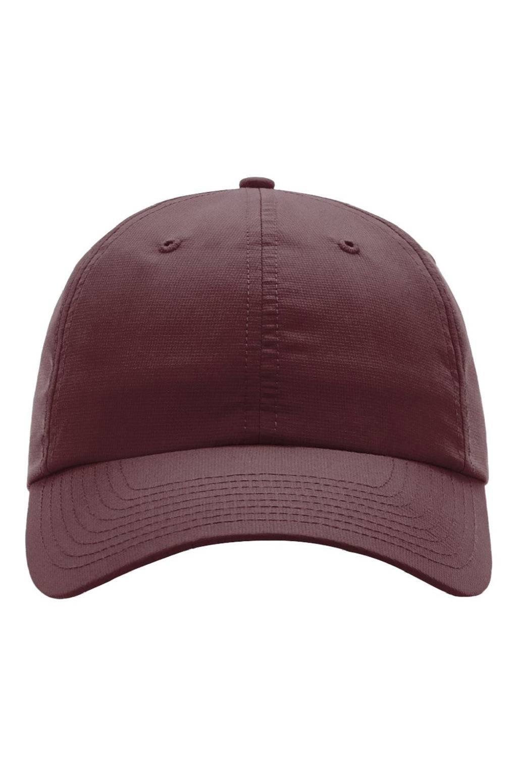 Richardson Hats 225 Mens Casual Performance Adjustable Hat Maroon Flat Front