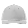 Richardson Hats Mens Moisture Wicking Classic Rope Snapback Hat - Light Grey/White - New
