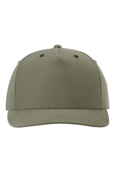 Richardson Hats 336 Mens Burnside Snapback Hat Olive Green Flat Front