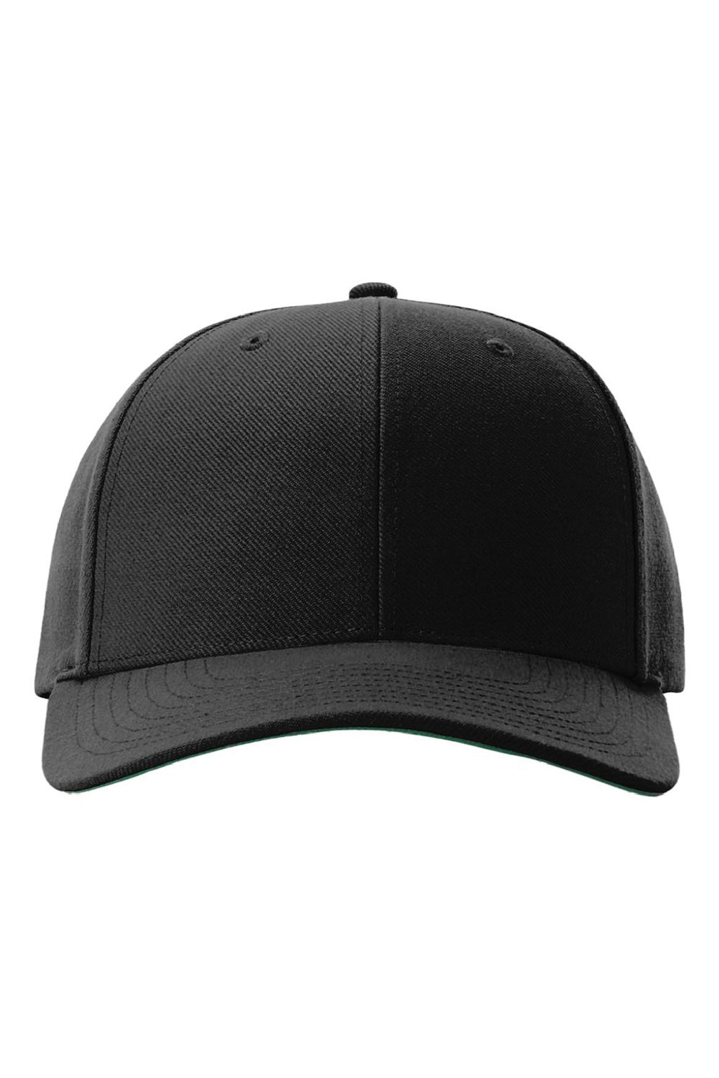 Richardson Hats 512 Mens Surge Snapback Hat Black Flat Front
