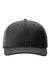 Richardson Hats 632 Mens Laser Perf R-Flex Snapback Hat Black Flat Front