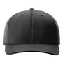 Richardson Hats Mens Laser Perf R-Flex Moisture Wicking Snapback Hat - Black - New
