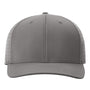 Richardson Hats Mens Laser Perf R-Flex Moisture Wicking Snapback Hat - Charcoal Grey - New
