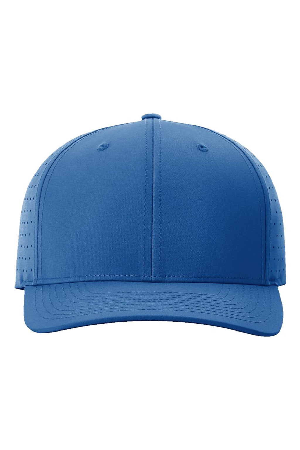Richardson Hats 632 Mens Laser Perf R-Flex Snapback Hat Royal Blue Flat Front