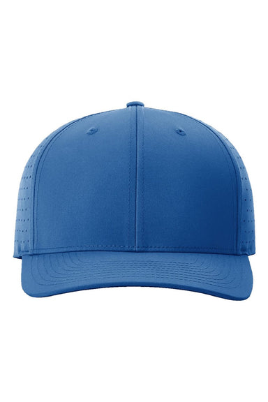 Richardson Hats 632 Mens Laser Perf R-Flex Snapback Hat Royal Blue Flat Front