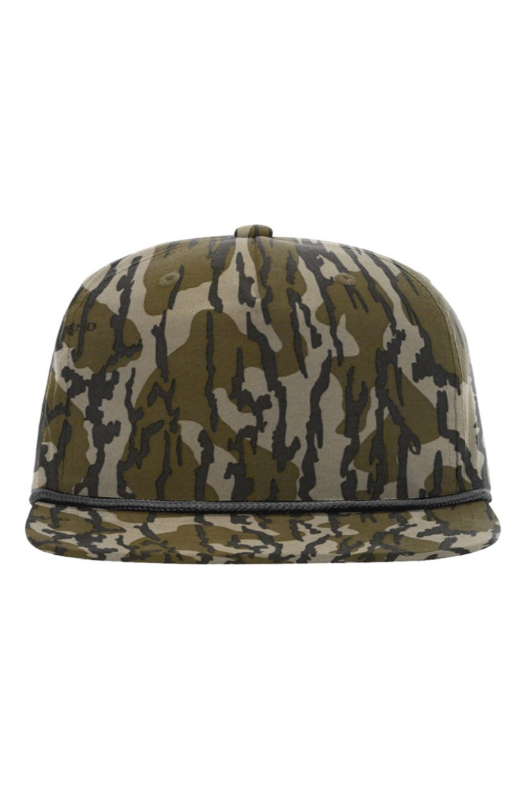 Richardson Hats 256P Mens Printed Umpqua Snapback Hat Mossy Oak Bottomland/Black Flat Front