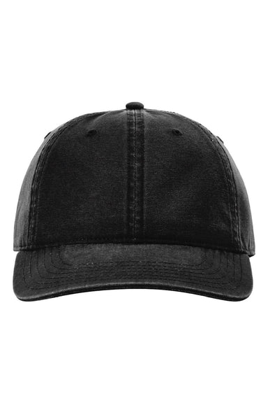 Richardson Hats 324RE Mens Odell Adjustable Hat Black Flat Front