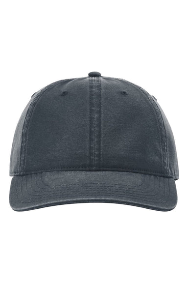 Richardson Hats 324RE Mens Odell Adjustable Hat Navy Blue Flat Front