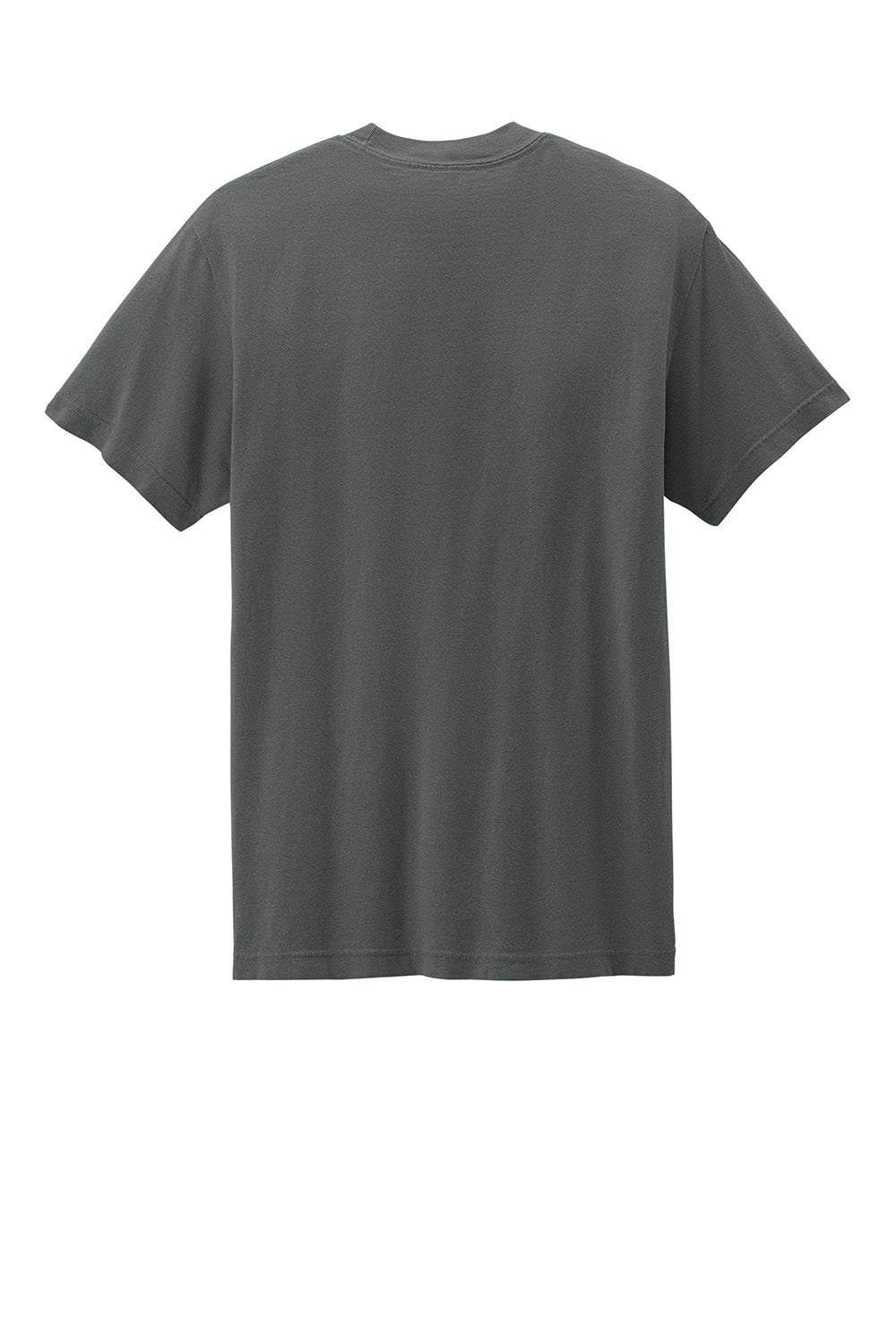 American Apparel 1301GD Mens Garment Dyed Short Sleeve Crewneck T-Shirt Faded Black Flat Back