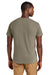 American Apparel 1301GD Mens Garment Dyed Short Sleeve Crewneck T-Shirt Faded Brown Model Back