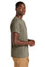 American Apparel 1301GD Mens Garment Dyed Short Sleeve Crewneck T-Shirt Faded Brown Model Side