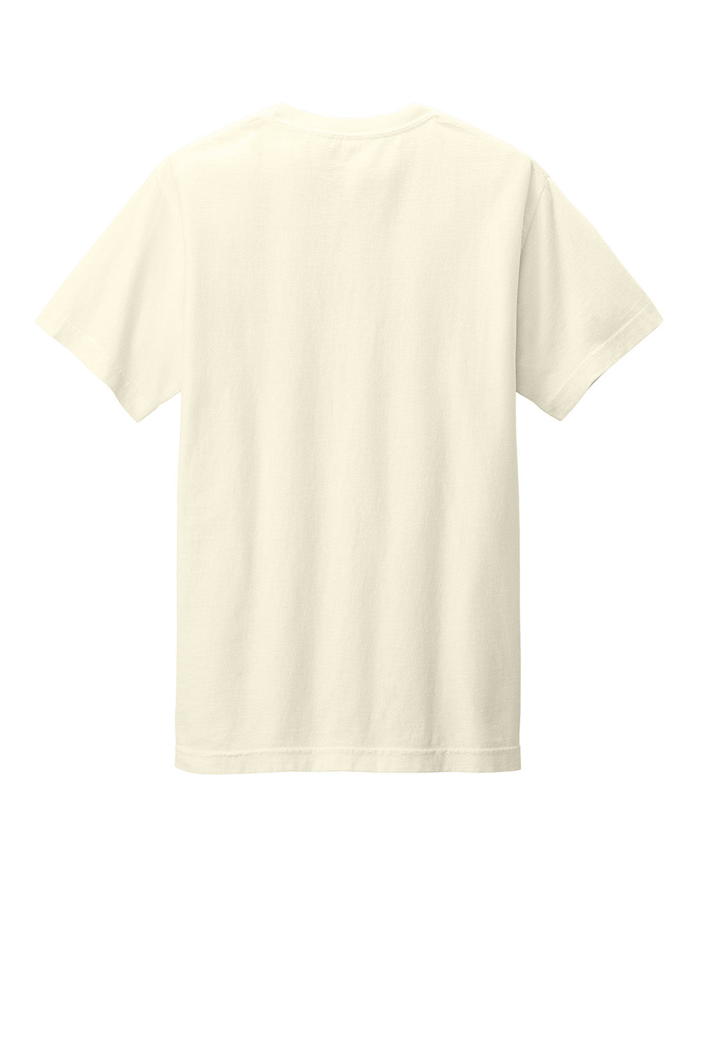 American Apparel 1301GD Mens Garment Dyed Short Sleeve Crewneck T-Shirt Faded Cream Flat Back