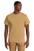 American Apparel 1301GD Mens Garment Dyed Short Sleeve Crewneck T-Shirt Faded Mustard Model Front