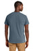 American Apparel 1301GD Mens Garment Dyed Short Sleeve Crewneck T-Shirt Faded Navy Blue Model Back