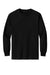 American Apparel 1304 Mens Long Sleeve Crewneck T-Shirt Black Model Flat Front