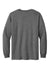 American Apparel AL1304/1304 Mens Long Sleeve Crewneck T-Shirt Heather Charcoal Grey Model Flat Back