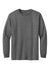American Apparel 1304 Mens Long Sleeve Crewneck T-Shirt Heather Charcoal Grey Model Flat Front
