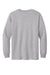 American Apparel 1304 Mens Long Sleeve Crewneck T-Shirt Heather Grey Model Flat Back