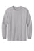 American Apparel AL1304/1304 Mens Long Sleeve Crewneck T-Shirt Heather Grey Model Flat Front
