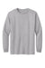American Apparel 1304 Mens Long Sleeve Crewneck T-Shirt Heather Grey Model Flat Front