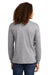 American Apparel AL1304/1304 Mens Long Sleeve Crewneck T-Shirt Heather Grey Model Back