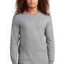 American Apparel Mens Long Sleeve Crewneck T-Shirt - Heather Grey