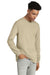 American Apparel 1304 Mens Long Sleeve Crewneck T-Shirt Sand Brown Model Front