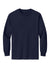 American Apparel AL1304/1304 Mens Long Sleeve Crewneck T-Shirt Navy Blue Model Flat Front