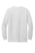 American Apparel 1304 Mens Long Sleeve Crewneck T-Shirt White Model Flat Back