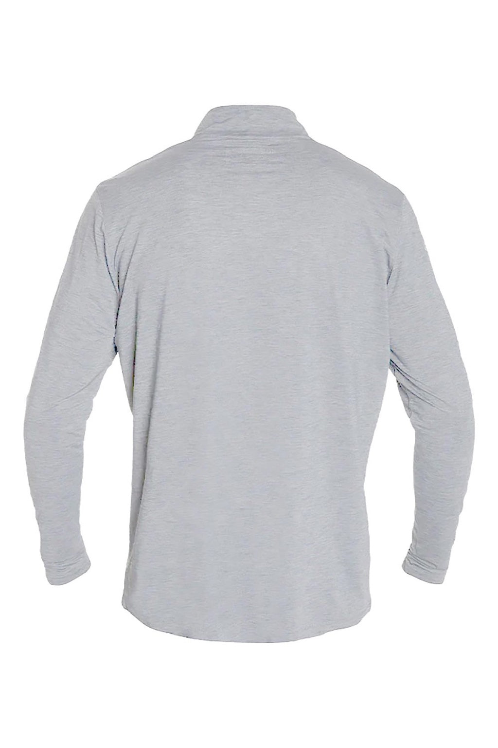 Anetik MVQTRL9 Mens Low Pro 1/4 Zip Sweatshirt Heather Alloy Grey Flat Back