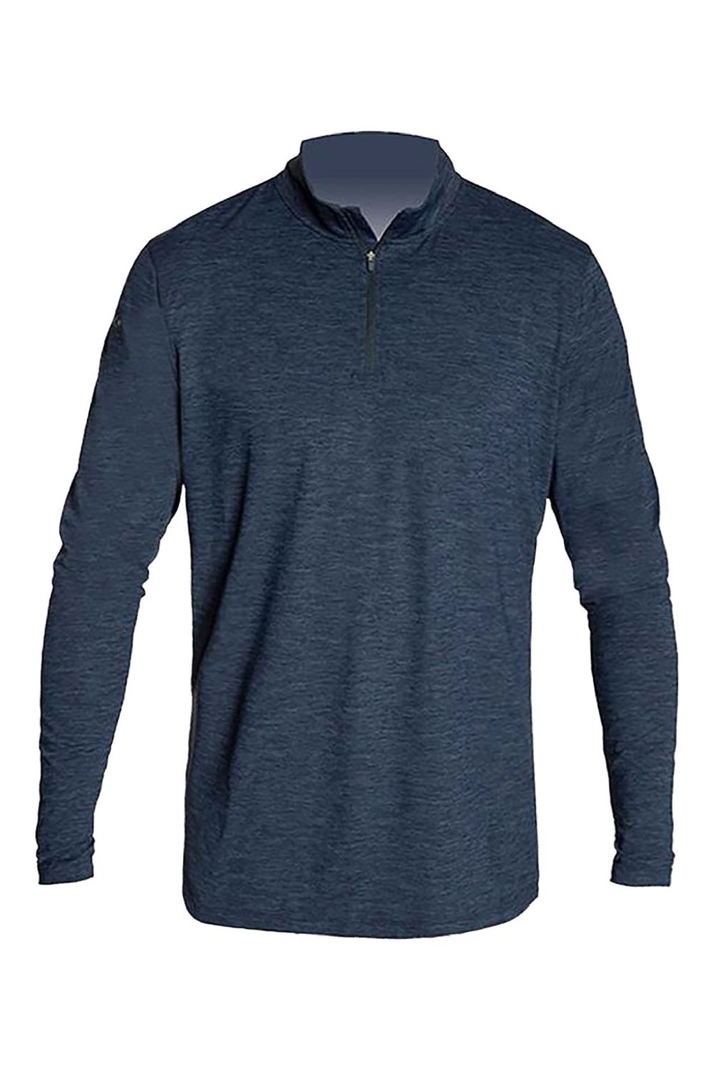 Anetik MVQTRL9 Mens Low Pro 1/4 Zip Sweatshirt Heather Midnight Blue Flat Front
