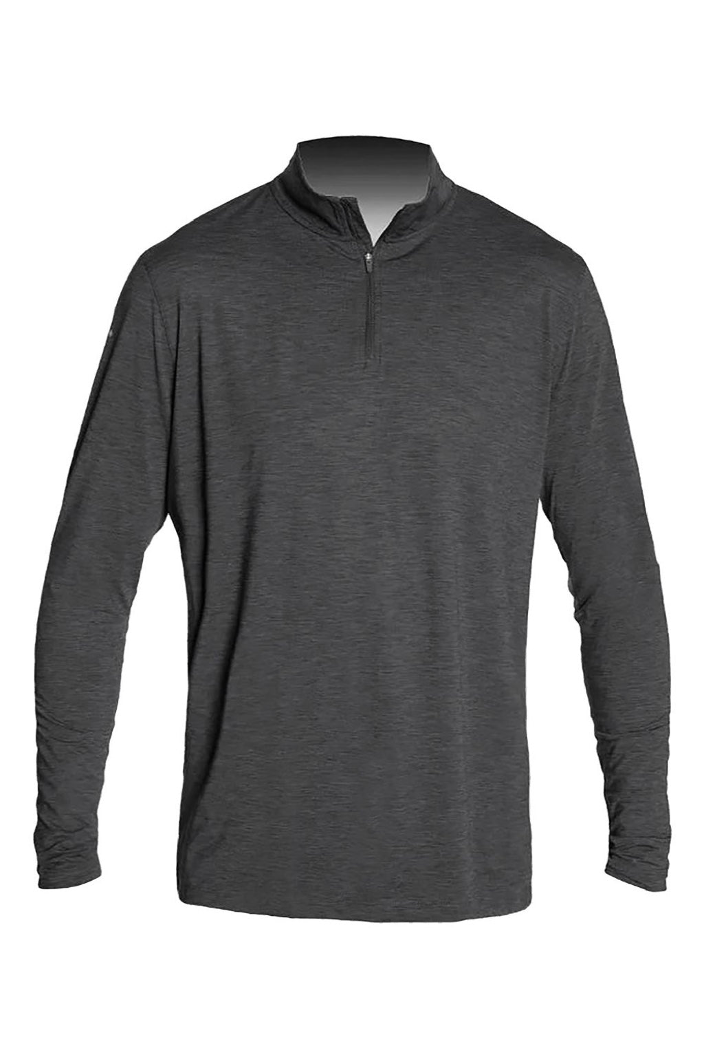 Anetik MVQTRL9 Mens Low Pro 1/4 Zip Sweatshirt Heather Charcoal Grey Flat Front