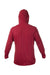 Anetik MVLPRH8 Mens Low Pro Tech Long Sleeve Hooded T-Shirt Hoodie Heather Pyro Red Flat Back