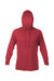 Anetik MVLPRH8 Mens Low Pro Tech Long Sleeve Hooded T-Shirt Hoodie Heather Pyro Red Flat Front