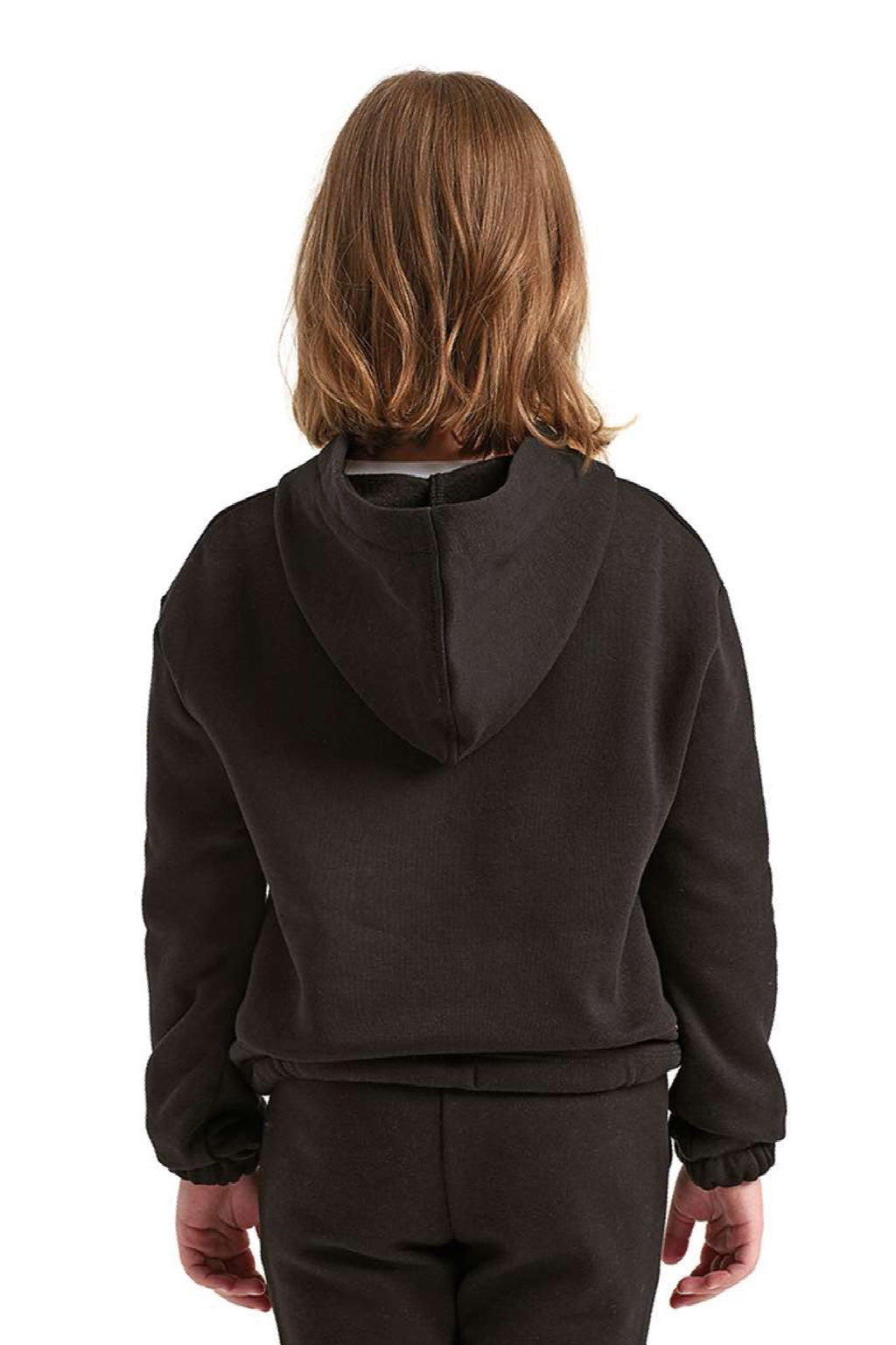 TriDri TD85B Youth Maria Hooded Sweatshirt Hoodie Black Model Back