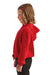 TriDri TD85B Youth Maria Hooded Sweatshirt Hoodie Fire Red Model Side