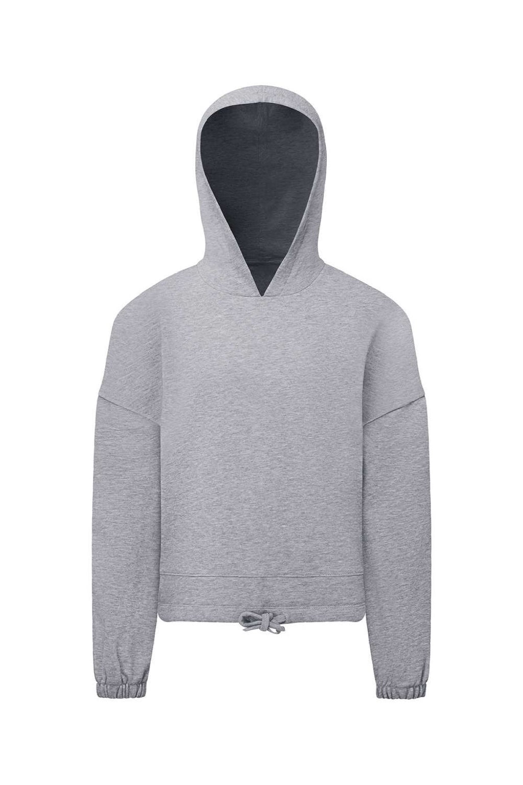 TriDri TD85B Youth Maria Hooded Sweatshirt Hoodie Heather Grey Flat Front