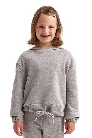 TriDri TD85B Youth Maria Hooded Sweatshirt Hoodie Heather Grey Model Front