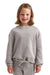 TriDri TD85B Youth Maria Hooded Sweatshirt Hoodie Heather Grey Model Front