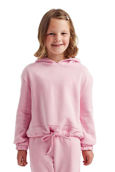TriDri TD85B Youth Maria Hooded Sweatshirt Hoodie Light Pink Model Front
