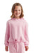 TriDri TD85B Youth Maria Hooded Sweatshirt Hoodie Light Pink Model Front