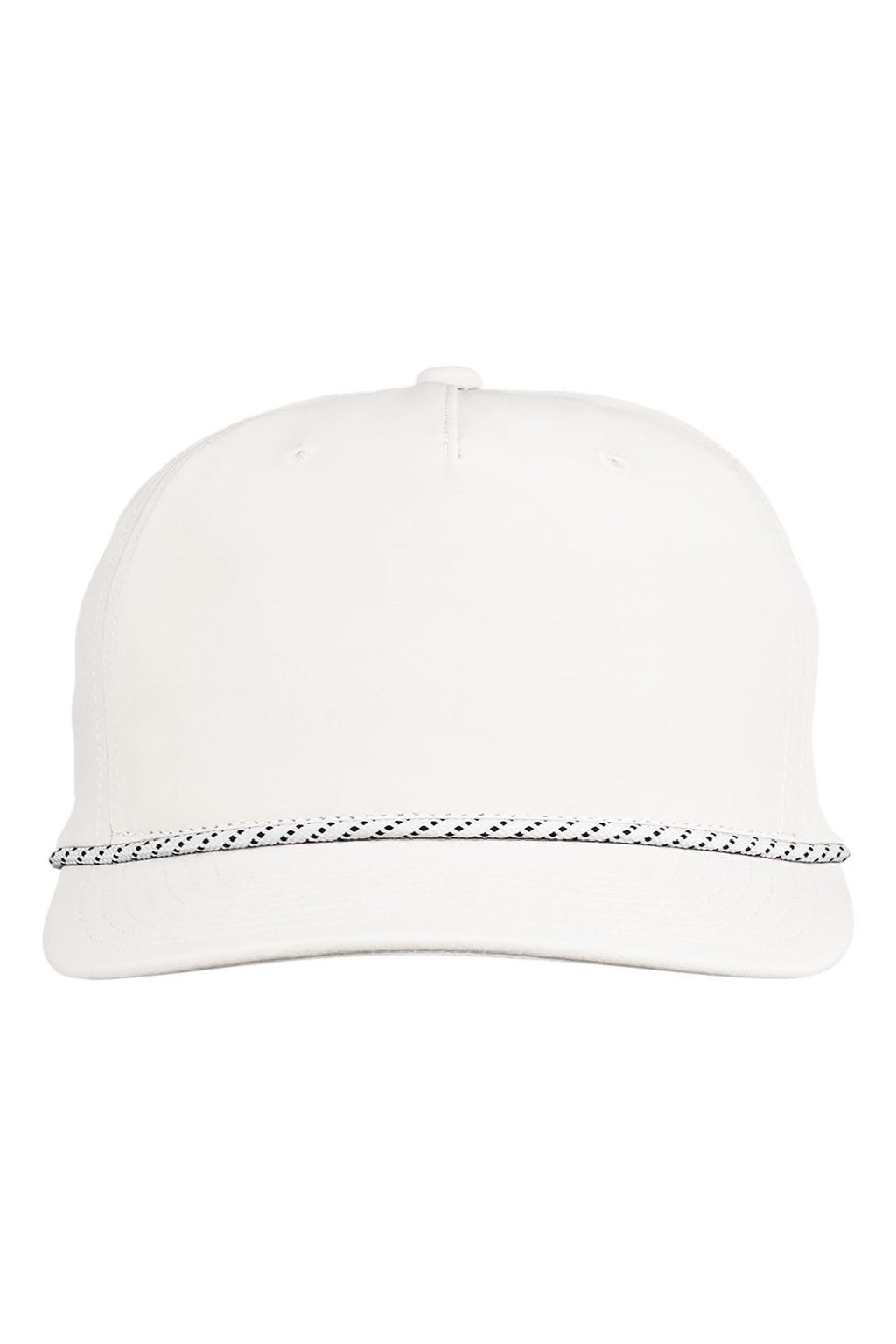 Swannies Golf Hats SWB100 Mens Brewer Snapback Hat Vintage White Flat Front