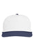 Swannies Golf Hats SWB100 Mens Brewer Snapback Hat White/Navy Blue Flat Front