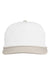 Swannies Golf Hats SWB100 Mens Brewer Snapback Hat White/Tan Flat Front